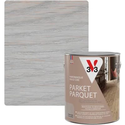 V33 Hardwaxolie Parket Extra Patina Grijs Mat 2,5l