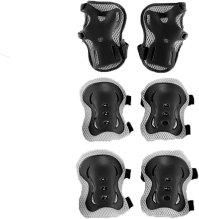 Kinderkniebeschermers en Elleboogbeschermers - Set van Schaatsbeschermingsmiddelen voor Skeelers, Skates, Skateboards, Scooters en Fietsen