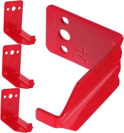 Brandblusser Beugel - Muurbevestiging Houder - Veiligheid Borging - Compact Ontwerp - 7.3 x 5.9 x 3.8 cm - Rood