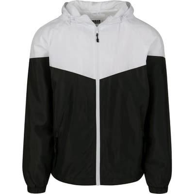 Urban Classics 2-Tone Tech Windrunner Windbreaker zwart-wit S Polyester - Basics
