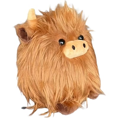 Schattige Schotse Hooglander Pluche Speelgoed Simulatie Rund Pluche Dier Hanger Tas Hanger Zacht Gevuld Kawaii Sleutelhanger Pluche Beestje Huisdecoratie