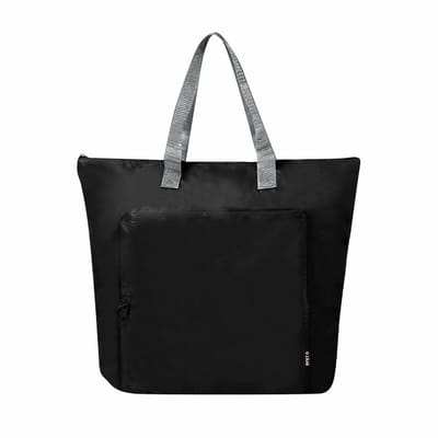 Koeltas Bondi - zwart - lunchpakket of drankjes - 15 liter - 45 x 36 x 9 cm - shopper model