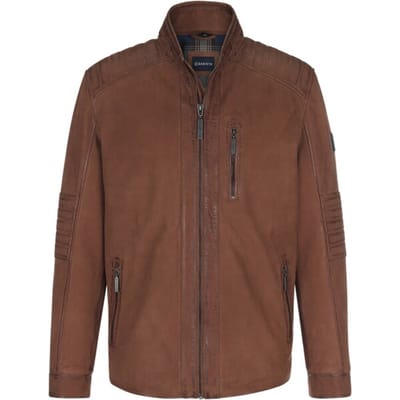 Babista herren Leren Jack - 48 - cognac - Plus Size