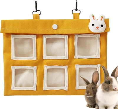 Konijnen Hooi Houder - Voederzak Kleine Dieren - Netjes Voeren - Krasbestendig Canvas - Grote Capaciteit - Niet gespecificeerd