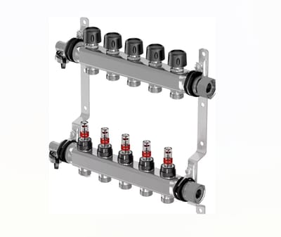 Uponor Vario S verdeler FM 4x3/4 Euro – model 1086540 – 4 groepen vloerverwarming