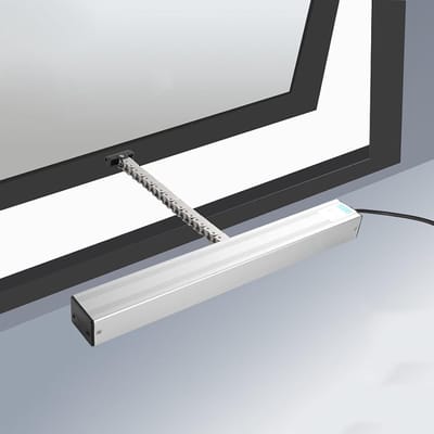 Elektrische Raamopener - Automatische Actuator - Ventilatie Bediening - Dubbellaags Ketting - 300-1000mm Slag - Zilverkleurig