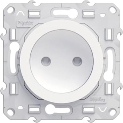 Schneider Electric Odace wandcontactdoos inbouw enkel wit