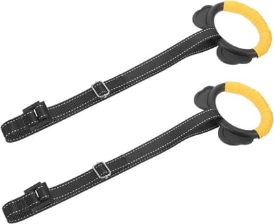 Gymnastiek Ringen - Optrekringen Fitnessringen - Kinderen Trainen - Eenvoudige Installatie - 12.5 cm Lengte - Zwart