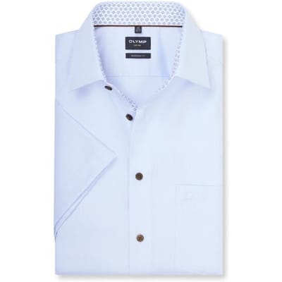OLYMP Luxor Overhemd, Modern Fit, New Kent, Bleu