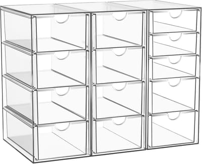 Cosmetica Organizer met 13 Laden - Multipurpose Opbergsysteem voor Schmink, Kantoorartikelen en Bureau
