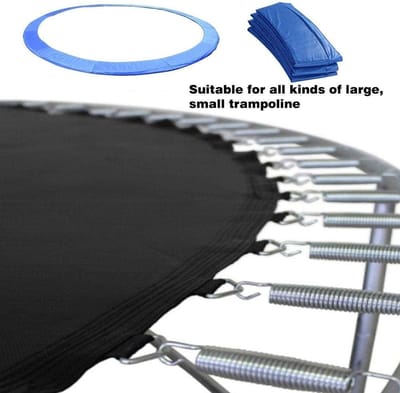 Trampoline Randhoes - Veiligheidspad Springmat - Buiten Spelen - Waterdicht Corrosiebestendig - 16FT Universeel - Zwart