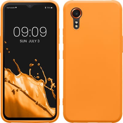 kwmobile telefoonhoesje geschikt voor Samsung Galaxy Xcover7 - Hoesje voor smartphone - Back cover in fruitig oranje