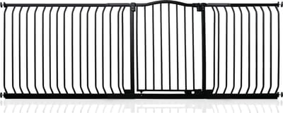 Safetots Klemhekje met Gebogen Bovenkant, 225cm - 234cm, Mat Zwart
