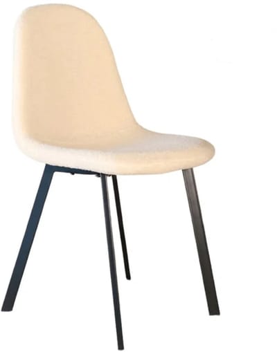 SET DEAL: 4 stuks Eetkamerstoel Simpy zand teddy eetstoel zetel