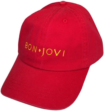 Bon Jovi - Original Logo Baseball pet - Rood