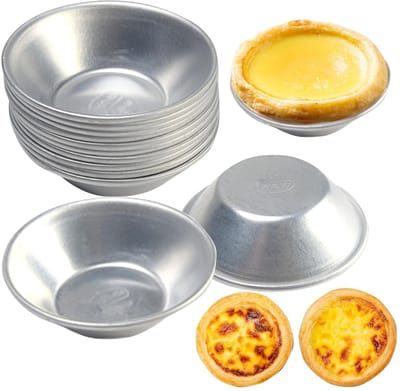 Dailygoody - Herbruikbare Cake Vorm - 10 Stuks Nonstick - Ideaal voor Taart en Pudding - Zilver - Perfect voor Bakken - Voor Bakliefhebbers