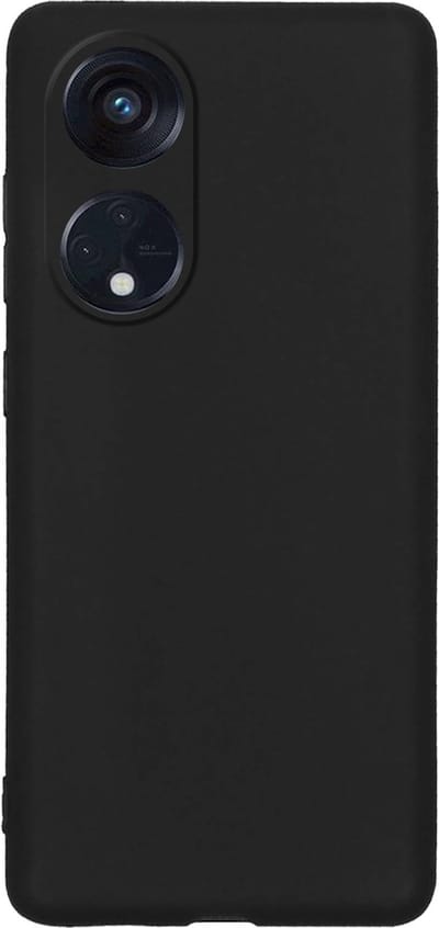 Hoes - Geschikt voor OPPO Reno 8T 4G - Sterk & Shockproof - Hoesje Cover - Siliconen Case - Zwart