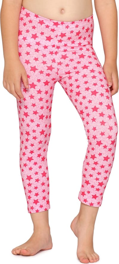 Merry Style Meisjes Leggings - Vrijetijdsbroek - Capri - Katoen - MS-MS10-405-LE - Roze/Sterren - 110