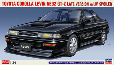 Hasegawa Modelbouwpakket Auto - 20655 Toyota Corolla Levin AE92 GT-Z Late Versie met Lip Spoiler - Japanse Auto Plastic - 1:24 - Modelbouw