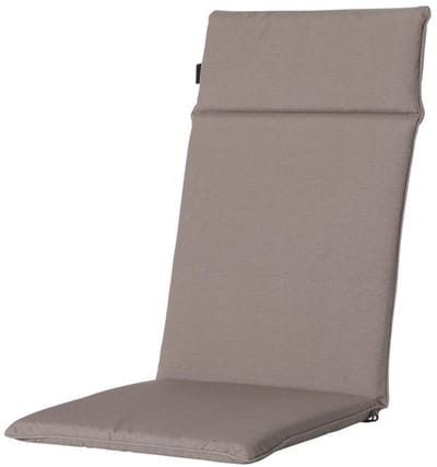Standenstoel hoge rug kussen 120x50 cm Panama taupe