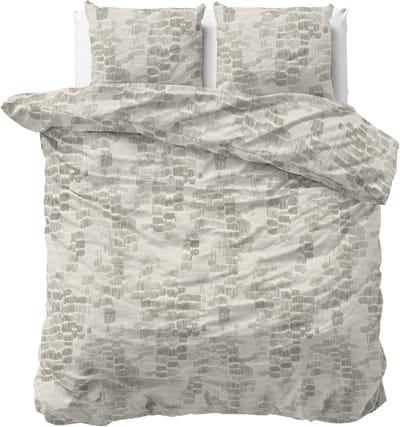 Sleeptime Dekbedovertrek Drift – 100% Katoen – Zandkleur – Ademend & Comfortabel – 240x220 – Green