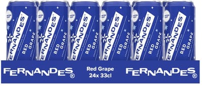 Tray Fernandes - Red Grape - Sleekcan - 24x33cl