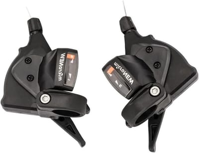 Fietsderailleurs Set - Versnellingspook - Fietsen Onderhoud - 3x9 Versnellingen - 2 Meter Kabels - Metaal