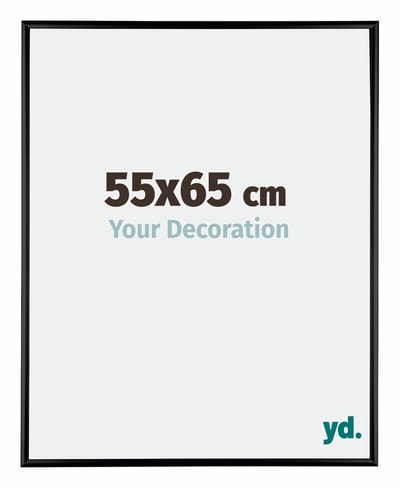Your Decoration - Fotolijst 55x65 cm - Aluminium - Zwart Hoogglans - Kent