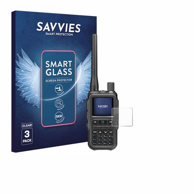3 Stuks Savvies Screenprotector - geschikt voor Baofeng UV5RMINI - beschermfolie glas transparant