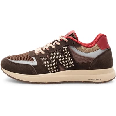 Woden Rigmor Open Mesh Sneakers bruin - Maat 37