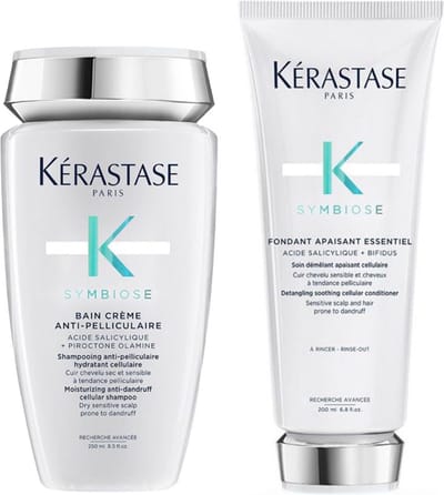 Kérastase Symbiose Bain Crème Anti-Pelliculaire 250ml + Fondant Apaisant Essentiel 200ml