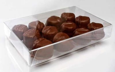 Plastic Gift Boxes for Chocolates 13x2.5x18.1cm with Insert (100 pieces)