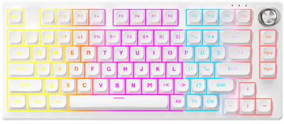 Furycube IP75 - Mechanisch Gaming Toetsenbord - 81 Toetsen - RGB Verlichting - Bedraad - Wit MDA