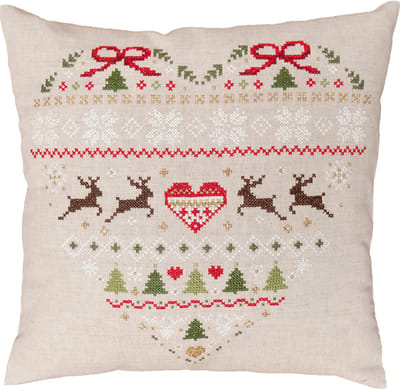 Vervaco - Borduurkussen kit - 40 x 40cm - Kerst - Kerstmis - PN-0219159