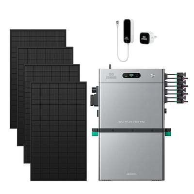 Zendure SolarFlow 2400 Pro - SolarFlow 2400 Pro & Slimme Meter P1 / 1*AB3000L (2.88 kWh) / 4*450W Bifacial Panel  (2340Wp Max)