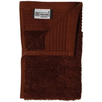 The One Towelling Classic Gastendoek - 30 x 50 cm - Kleine handdoek - Hoge vochtopname - 100% Gekamd katoen - Bruin