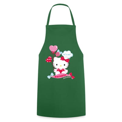 Hello Kitty Met Ballonnen Jarig Ontwerp Keukenschort