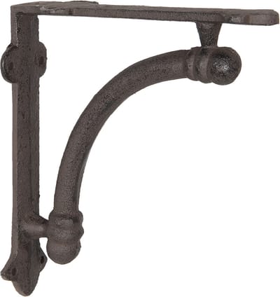 Clayre & Eef Hoekijzer 5x19x19 cm Bruin Ijzer Plankdrager
