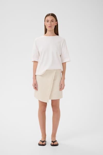 INWEAR Cheyanneiw Skirt Dames - Korte rok - Ecru - Maat 40