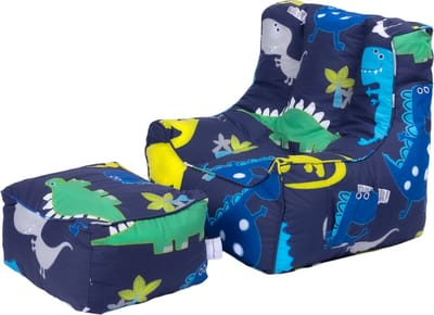 Zitzak Kind - Kinderen Bean Bag Stoel met Voetenbankje - Zachte Kinderfauteuil - Zitzak voor kinderen - Zitzak kids Stoel