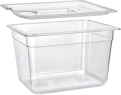 Sous Vide Container - Vacuüm Kookbak - Precisie Koken - BPA-Vrij Deksel - 32 x 20.3 cm