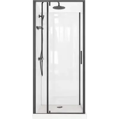 Zephyr Douchecabine 90x90x200-237,5cm Lage Bak Steeneffect