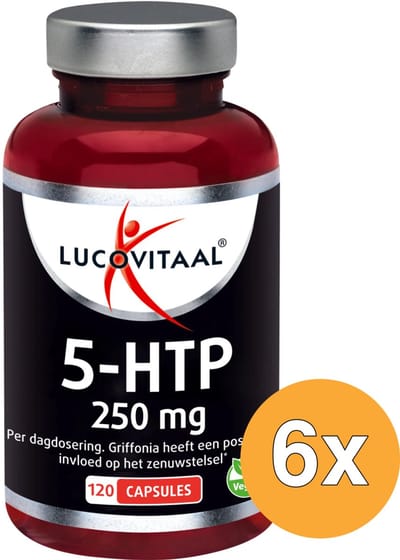6x Lucovitaal 5-HTP 250Mg (120 capsules)