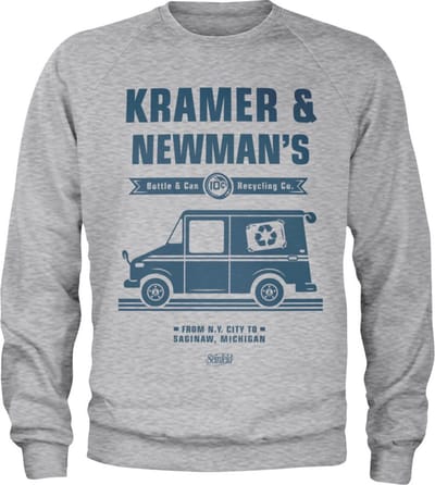 Seinfeld Sweater/trui -M- Kramer & Newman's Recycling Co Grijs