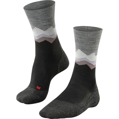 FALKE TK2 anti-blaar dik wol functioneel materiaal wandelsokken heren zwart - maat 42-43