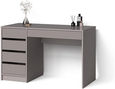 Moderne Kaptafel Imola in Kasjmier Look - Make-up Tafel Zonder Spiegel