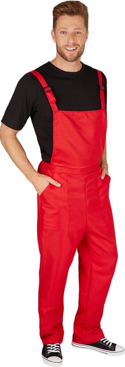 dressforfun - Tuinbroek rood S - verkleedkleding kostuum halloween verkleden feestkleding carnavalskleding carnaval feestkledij partykleding - 301464