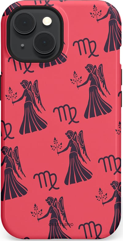 Casetastic Hoesje Geschikt voor Apple iPhone 15 Magsafe - Stijlvolle Beschermende Duo-layer Case - Zodiak maagd
