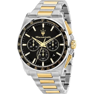 Maserati Velocità Zwart Tweekleurig Heren Quartz Chronograaf R8873652003 zwart