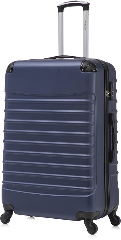 Travelerz Rome Large Koffer – 69L – Lichtgewicht ABS – Spinner – Donker Blauw – Met Cijferslot
